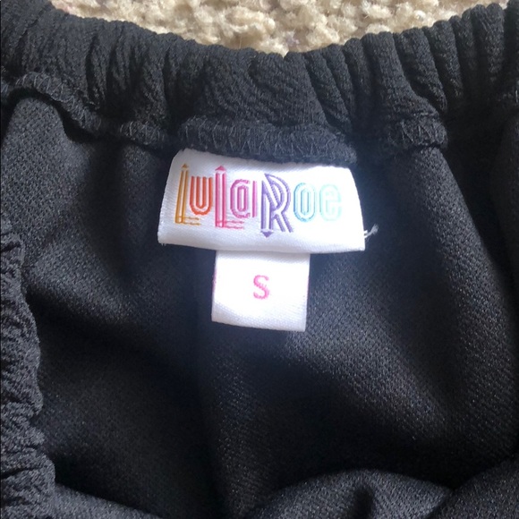 NWT SOLID BLACK Small LulaRoe Cici Dress - Picture 3 of 4